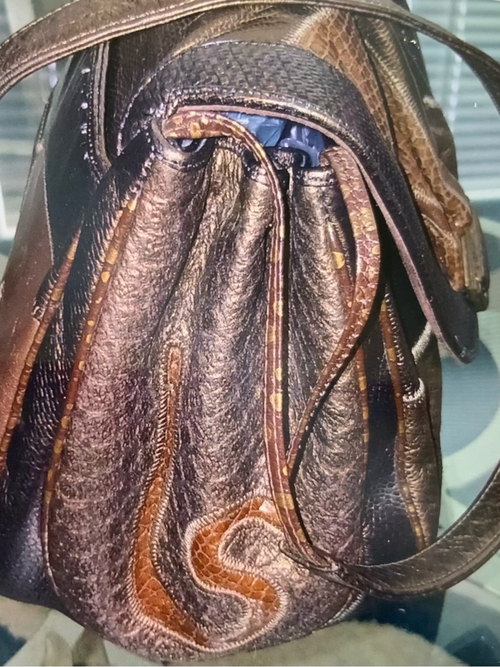 Sharif Brown Leather Crossbody Bag great condition LUXURY - Picture 2 of 8